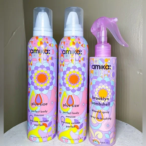Amika Plus Size Perfect Body Mousse and Brooklyn Bombshell Mousse New - Picture 1 of 1